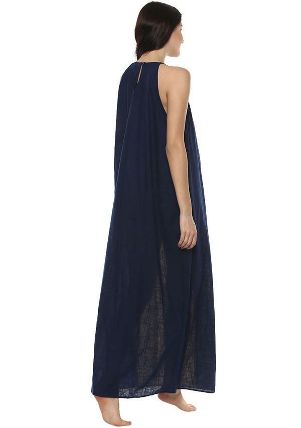 Blue Ladies Sleeveless Gown at Best Price in Jabalpur | Raza Apparels